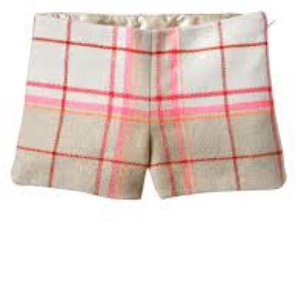 Gap Kids Plaid Holiday Wool Blend Shorts size 12 - Picture 1 of 5